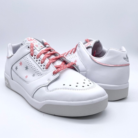 Adidas White Gray SlamCourt Original Sneakers - Picture 9 of 11